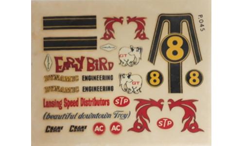 Autorama Decalque 1/32 P045 Early Bird